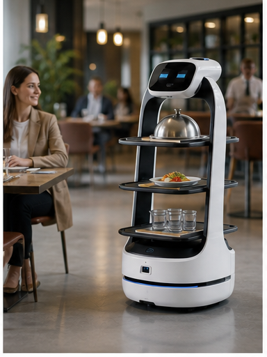 Serveerrrobots in de horeca: gimmick of oplossing? visual