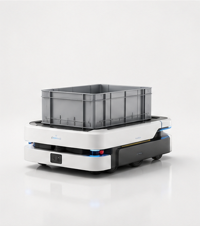 Locus Robotics robotfoto op witte achtergrond