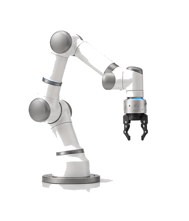 Cobots robot op witte achtergrond