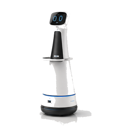 Eventrobots robot op witte achtergrond