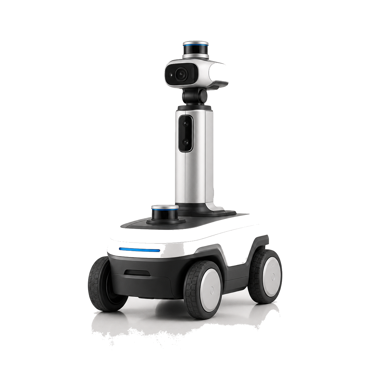 Unitree Go2 robot op witte achtergrond