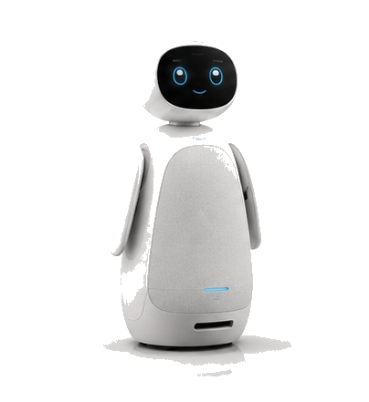 Zorgrobots robot op witte achtergrond