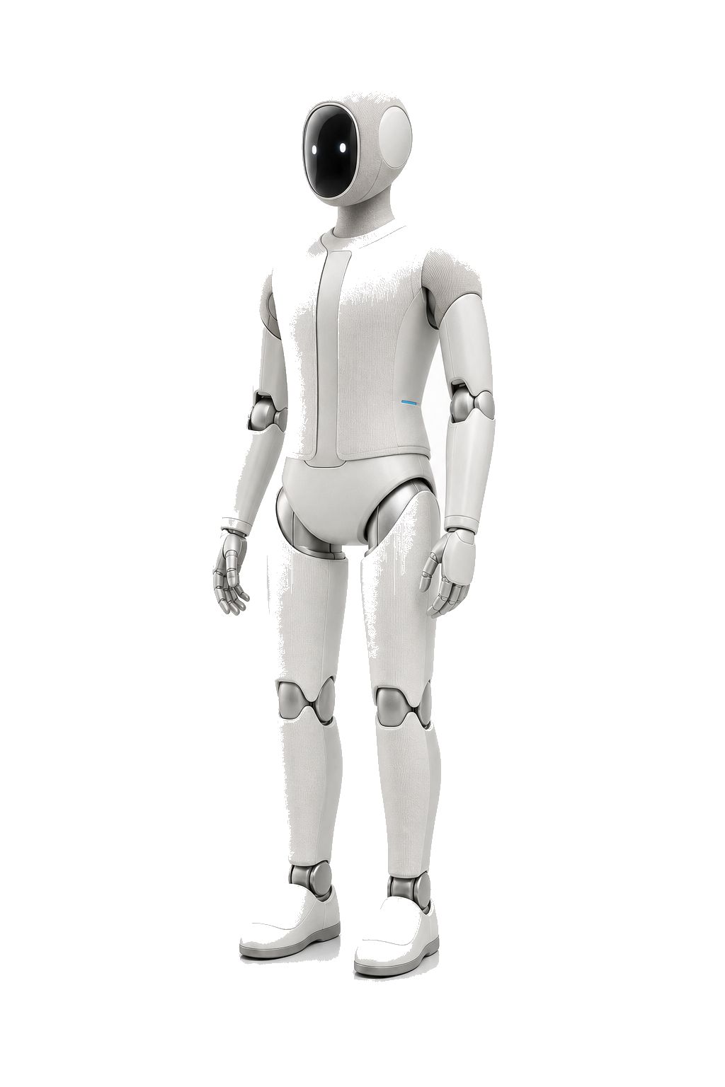 1X Neo robot op witte achtergrond